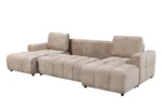 Shanghai Luxury U Shape Sofa Bed - Beige - Image 6