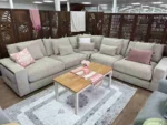 Jupiter Large Corner Sofa - Beige - Image 3