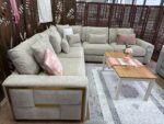 Jupiter Large Corner Sofa - Beige - Image 2