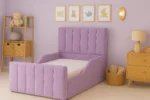 Panel Kids Upholstered Bed Frame With Side Rails - Image 2