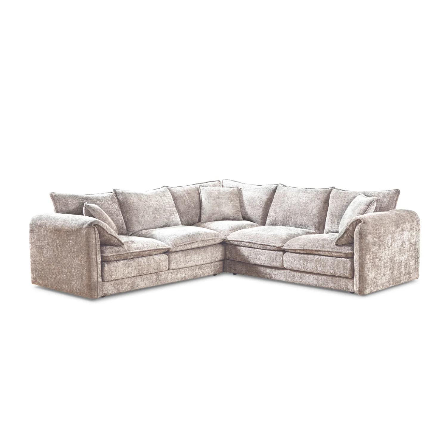 SolayaBeigeCorner1 Solaya Corner Sofa - Beige - Image 1