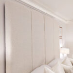 Cascade Cream Boucle Luxury Panelled Bed - Image 2