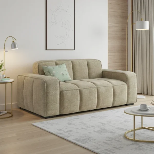 Paris Sofa Beige 2 Seater