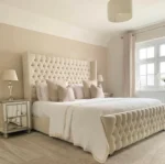 View in room Bespoke Polly Wing Buttoned Bed Frame - Image 2