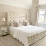 Polly Wing Buttoned Bed Frame