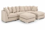 Bishop Alaska Beige U Shape Sofa - Image 2