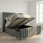 2026 Milan Wingback Bed® with Optional Ottoman Storage - Image 7