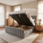 2026 Athens Linear Designer Bed with ottoman storage - Image 4