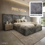 Marble Bahamas PSCL Luxury Hotel Style Wide Bed, Marble Fabric - Image 3