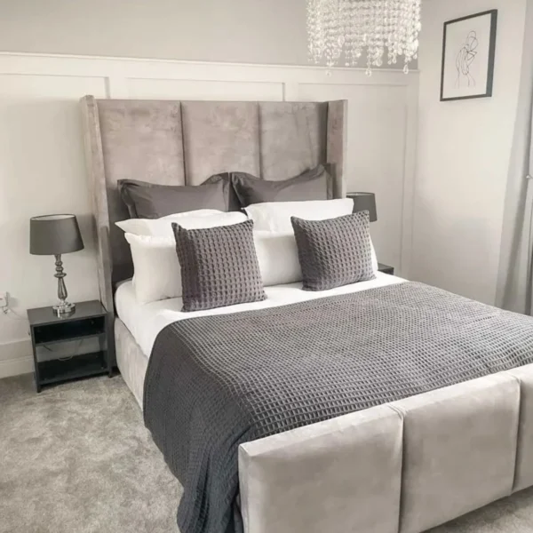 Savoy Winged Headboard Bed