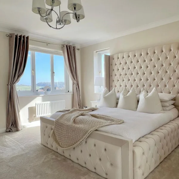 Victor Luxe Bespoke Bed – 70 Inch High Headboard Bed
