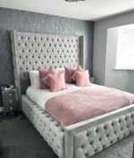 Victor Luxe Bespoke Bed – 70 Inch High Headboard Bed - Image 2