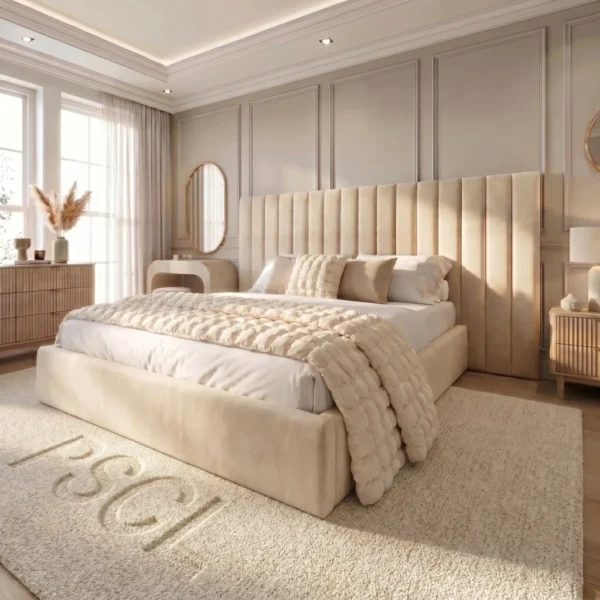 DUKE OF KINGSMAN LUXURY HOTEL STYLE WIDE 3 PIECE HEADBOARD BED